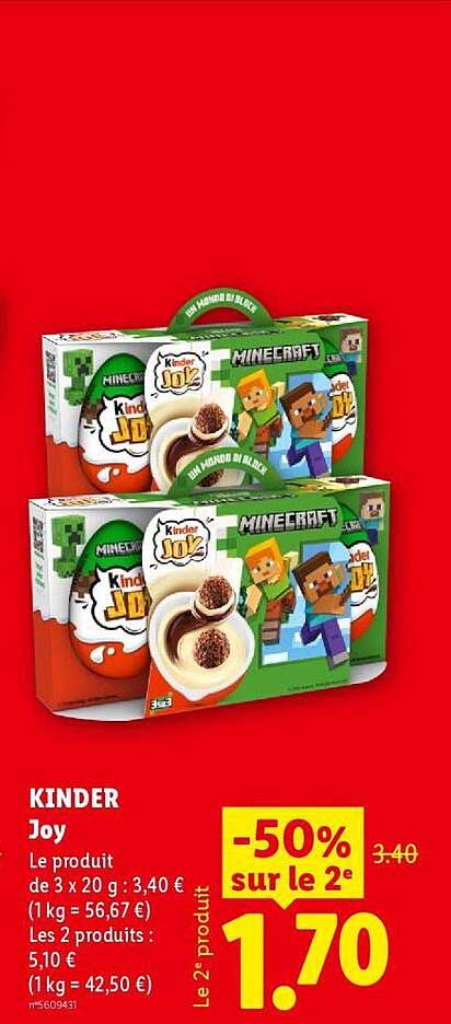 Kinder Joy Minecraft