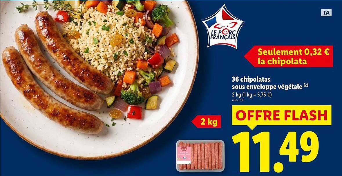 Le Porc Français chipolata
