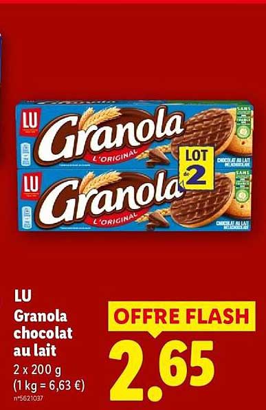 LU Granola chocolat au lait