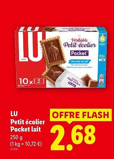 LU Petit écolier Pocket lait