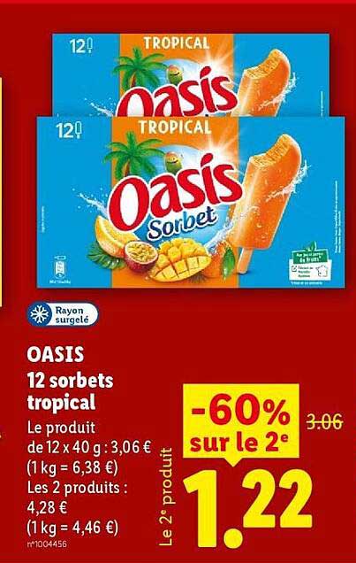OASIS 12 sorbets tropical