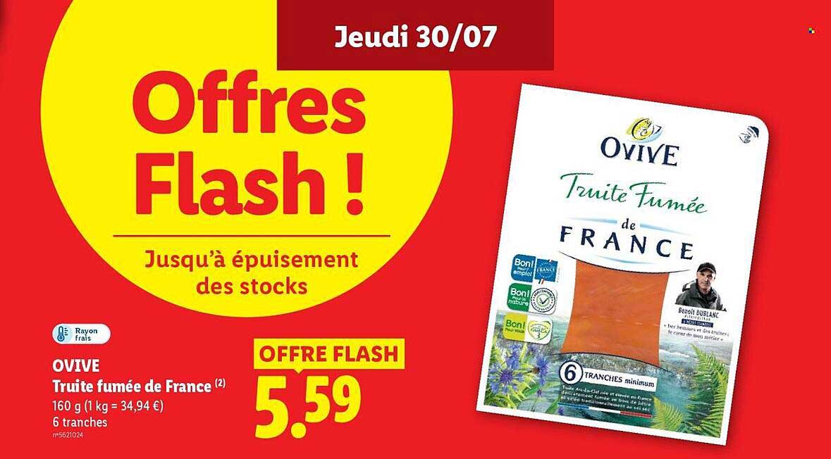 OVIVE Truite fumée de France