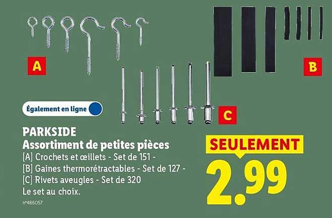 PARKSIDE Assortiment de petites pièces