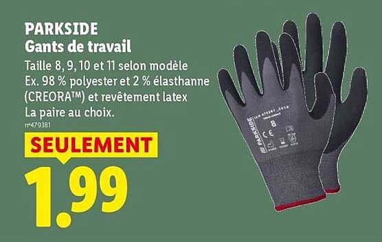 PARKSIDE Gants de travail