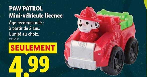 PAW PATROL Mini-véhicule licence