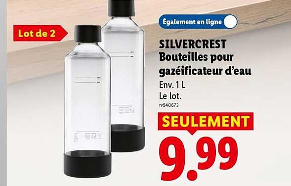 SILVERCREST Bouteilles pour gazéificateur d’eau