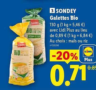 SONDEY Galettes Bio