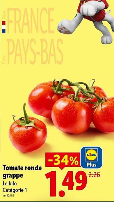 Tomate ronde grappe
