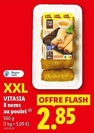 VITASIA 8 nems au poulet