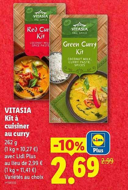 VITASIA Kit à cuisiner au curry