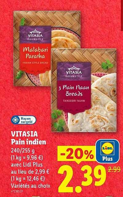 VITASIA Pain indien