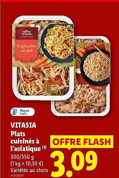 VITASIA Plats cuisinés à l'asiatique