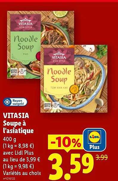 VITASIA Soupe à l'asiatique