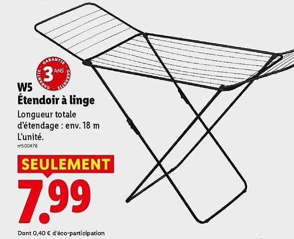 W5 Étendoir à linge