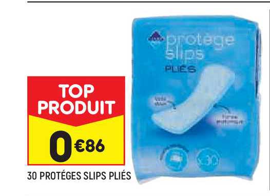 30 protèges slips pliés