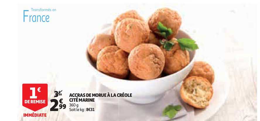 accras de morue à la créole cité marine