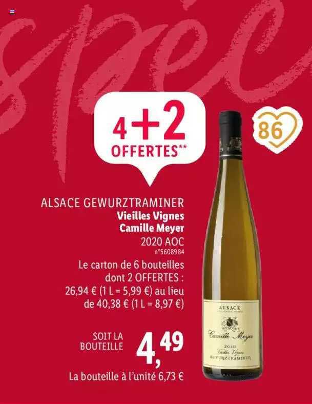 alsace gewurztraminer vieilles vignes camille meyer 2020 aoc