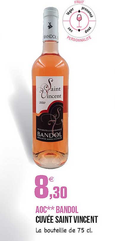 aoc bandol cuvée saint vincent