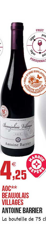 aoc beaujolais villages antoine barrier