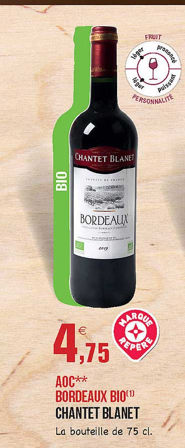 aoc bordeaux bio chantet blanet