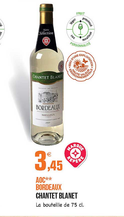 aoc bordeaux chantet blanet