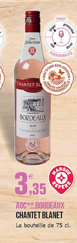 aoc bordeaux chantet blanet