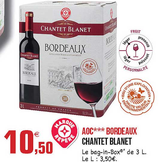 aoc bordeaux chantet blanet