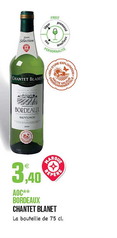 aoc bordeaux chantet blanet