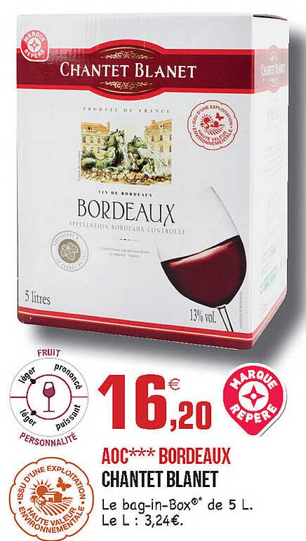 aoc bordeaux chantet blanet