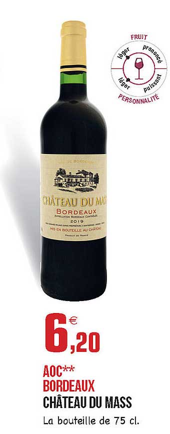 aoc bordeaux château du mass