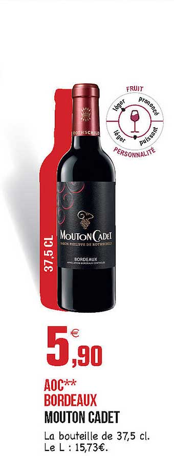 aoc bordeaux mouton cadet