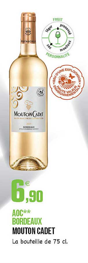 aoc bordeaux mouton cadet