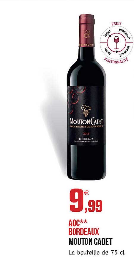 aoc bordeaux mouton cadet