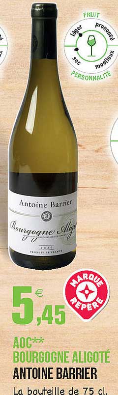 aoc bourgogne aligoté antoine barrier