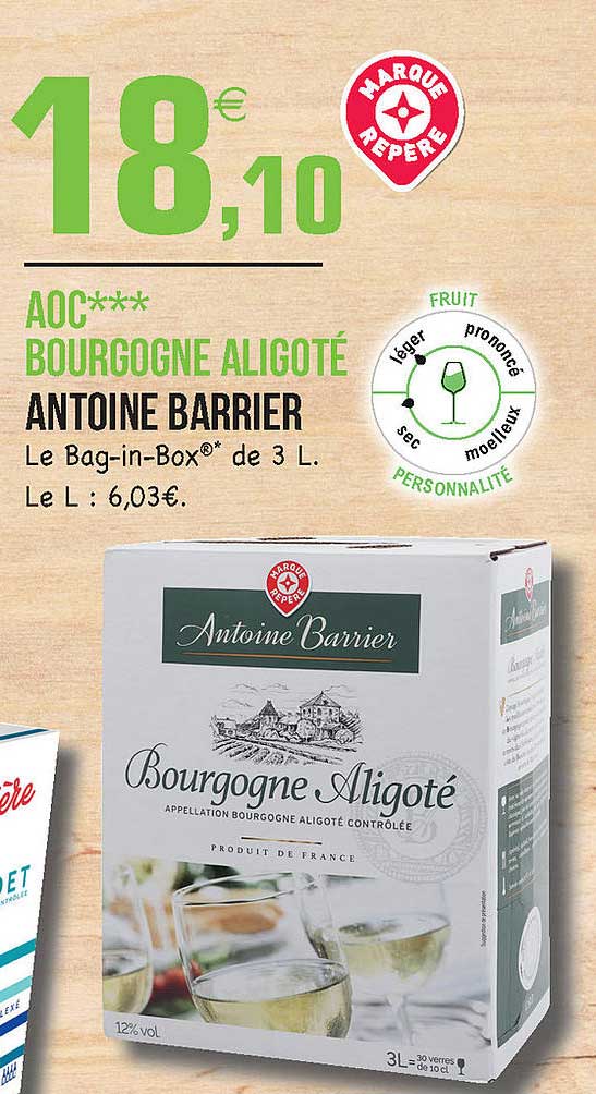 aoc bourgogne aligoté antoine barrier