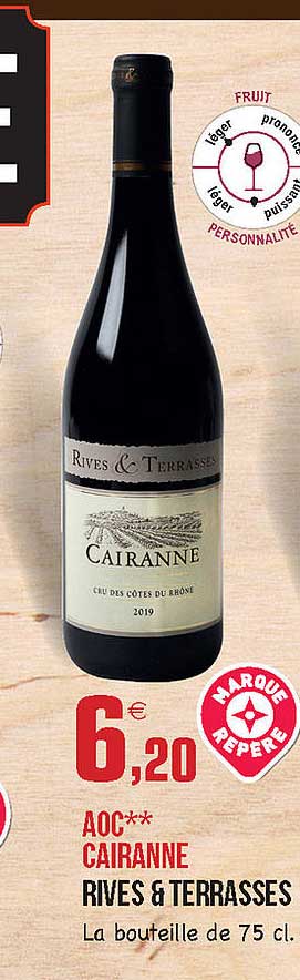 aoc cairanne rives & terrasses