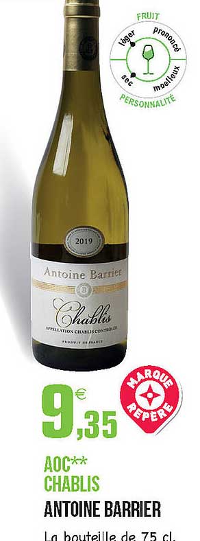 Aoc Chablis Antoine Barrier