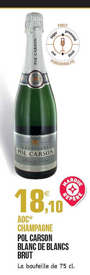 aoc champagne pol carson blanc de blancs brut