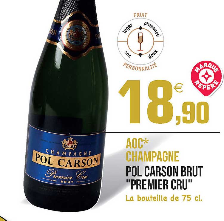 aoc champagne pol carson brut "premier cru"