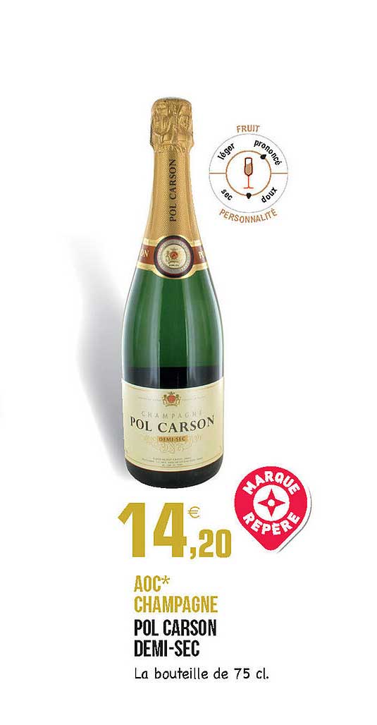aoc champagne pol carson demi-sec