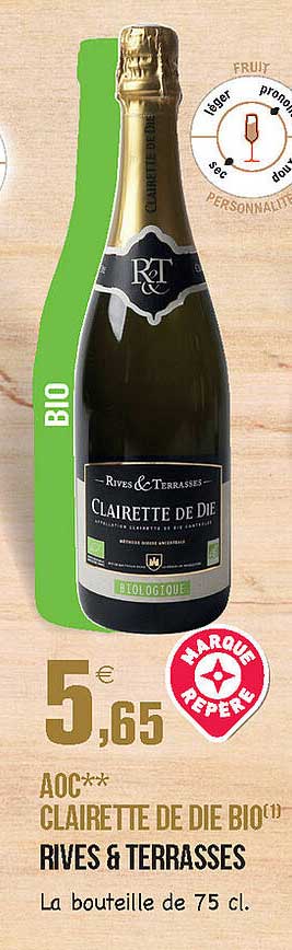 aoc clairette de die bio rives & terrasses