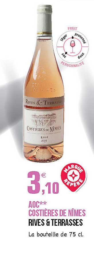 aoc costières de nîmes rives & terrasses