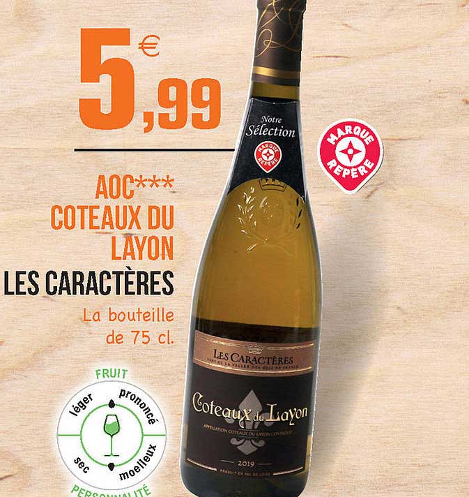 aoc coteaux du layon les caractères