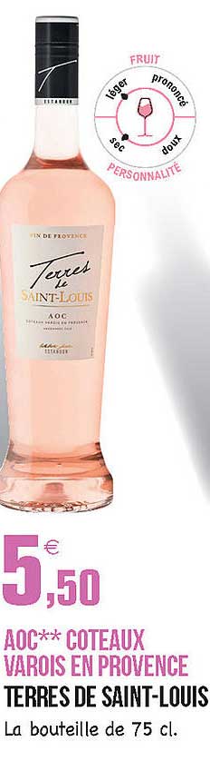 aoc coteaux varois en provence terres de saint-louis