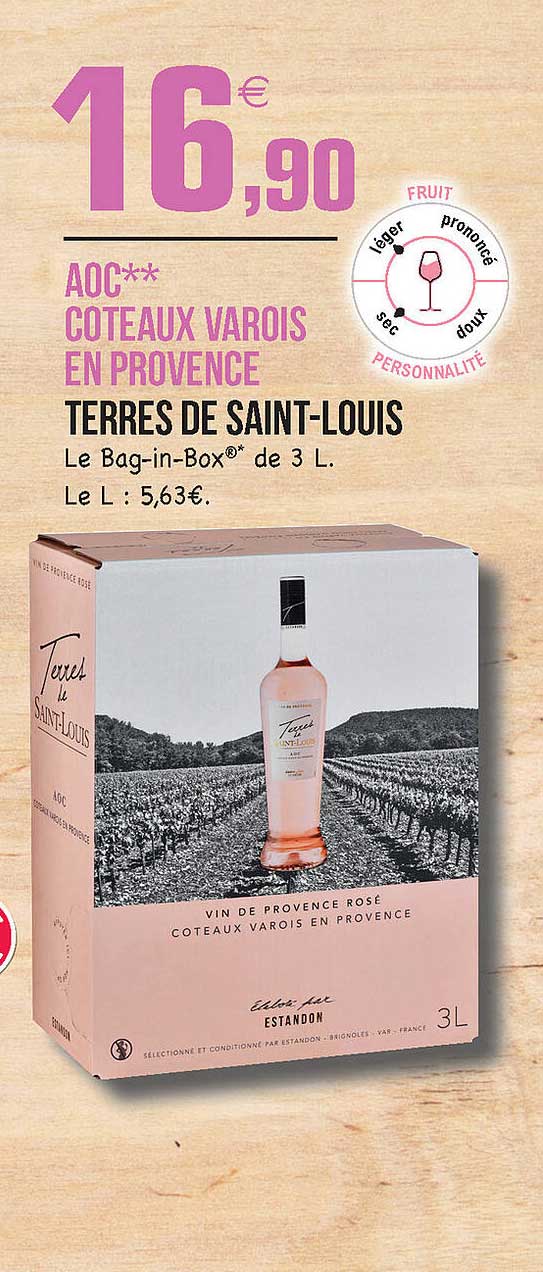 aoc coteaux varois en provence terres de saint-louis