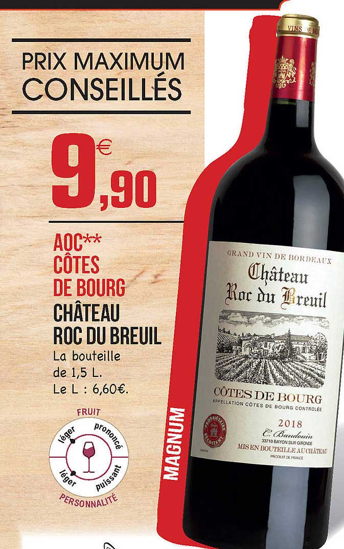 aoc côtes de bourg château roc du breuil