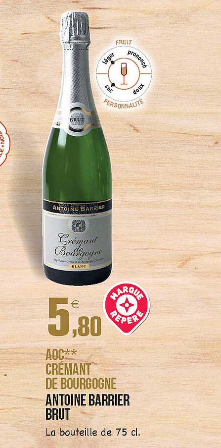 aoc crémant de bourgogne antoine barrier brut