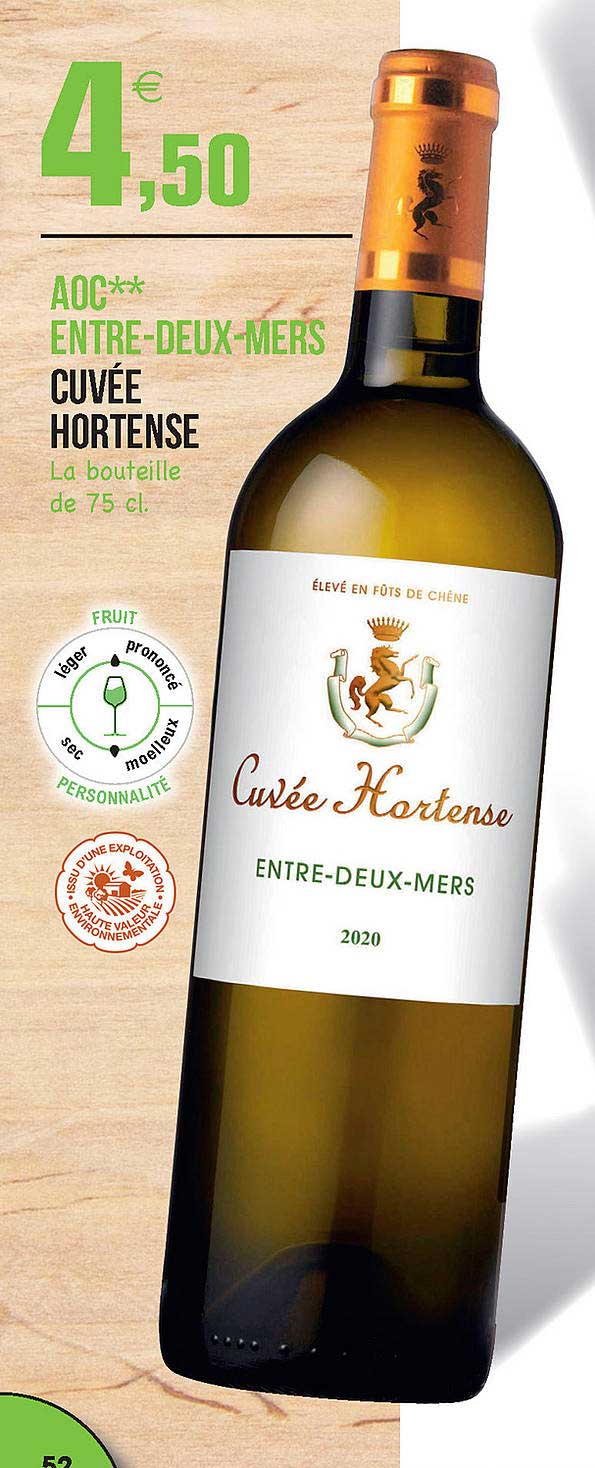 aoc entre-deux -mers cuvée hortense