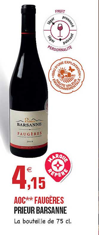 aoc faugères prieur barsanne