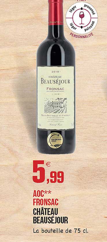 aoc fronsac château beauséjour